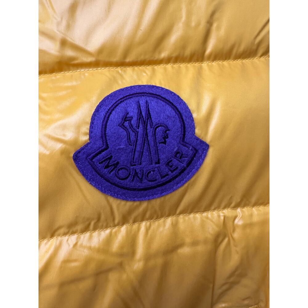 Moncler 1952 Park Down Puffer Vest Yellow Men Size 3 Zip Front - Picture 2 of 16
